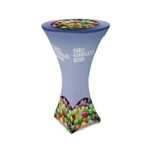 Table ronde mange-debout Formulate. Mange debout tissu Formulate. Mange-debout PRO Formulate. Table ronde tissu. Table ronde Formulate Visuel Table ronde Formulate - Mange debout tissu Formulate