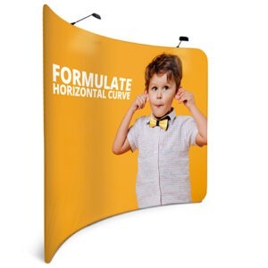 Visuel Stand FORMULATE courbe horizontal - Stand aluminium tissu design