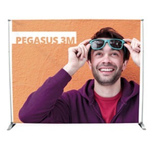 Kakémono GEANT 3M. Kakemono Pegasus télescopique tissu. Mur d'images Pegasus 3M. Mur d'images Pegasus tissu. Kakemono géant ajustable 3M