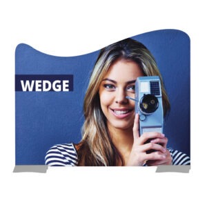 Kakemono totem Wedge. Kakemono totem rigide. Embase totem rigide. Embase acier totem rigide. Stand acier totem rigide wedge.