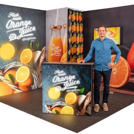 Comptoir lumineux design. Ce Comptoir de stand lumineux est Comptoir led Expolinc Cette Banque d’accueil lumineuse est en fait un Comptoir caisson lumineux.