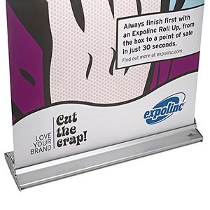 Spécialiste des stands d'expositions Première Impression est un Professionnel de l'aménagement de salons et un Expert en Impression numérique Base roll up classic expolinc